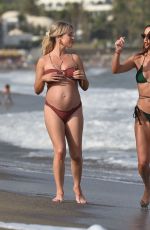 JENNIFER METCALFE and Pregnant JORGIE PORTER in Bikinis at a Beach in Spain 08/13/2024