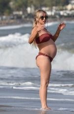 JENNIFER METCALFE and Pregnant JORGIE PORTER in Bikinis at a Beach in Spain 08/13/2024