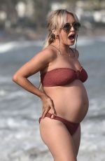 JENNIFER METCALFE and Pregnant JORGIE PORTER in Bikinis at a Beach in Spain 08/13/2024