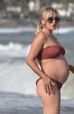 JENNIFER METCALFE and Pregnant JORGIE PORTER in Bikinis at a Beach in Spain 08/13/2024