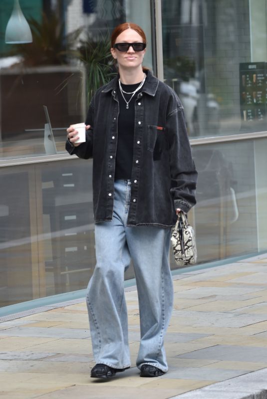 JESS GLYNNE Out and About in Manchester 08/17/2024