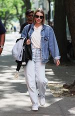 JESSICA BIEL Heading Home After Filming The Better Sister in New York 08/26/2024