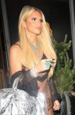 JESSICA SIMPSON Out for Late-night Dinner with Friends at Mother Wolf in Los Angeles 08/09/2024