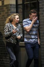 JODIE COMER Out with Her Brother in London 08/27/2024