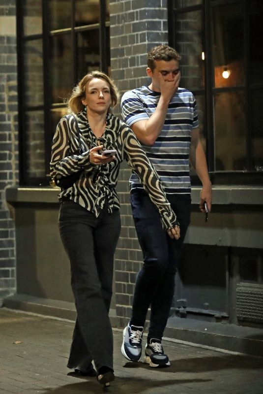 JODIE COMER Out with Her Brother in London 08/27/2024