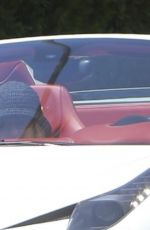 JULIA STAMBELER and Sean Stewart Out Cruising in His Ferrari in Beverly Hills 08/13/2024