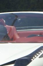JULIA STAMBELER and Sean Stewart Out Cruising in His Ferrari in Beverly Hills 08/13/2024