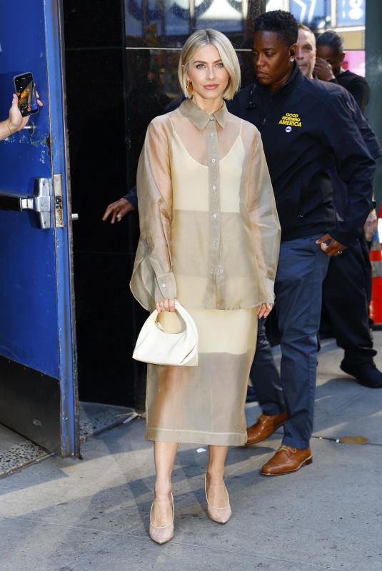 JULIANNE HOUGH Arrives at GMA Studios in New York 08/13/2024