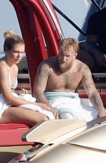 JUTTA LEERDAM and Jake Paul at a Yacht in Saint Tropez 08/02/2024