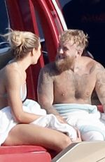 JUTTA LEERDAM and Jake Paul at a Yacht in Saint Tropez 08/02/2024