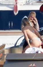 JUTTA LEERDAM and Jake Paul at a Yacht in Saint Tropez 08/02/2024