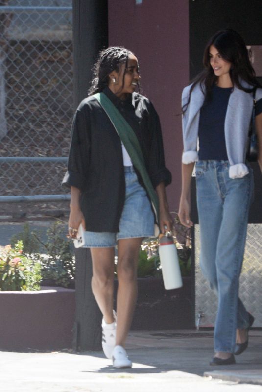 KAIA GERBER and AYO EDEBIRI Meet Up in Los Angeles 08/28/2024
