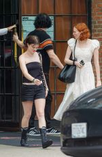 KAREN ELSON Out with Her Daughter SCARLETT TERESA WHITE and ex Jack White in New York 08/19/2024