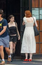 KAREN ELSON Out with Her Daughter SCARLETT TERESA WHITE and ex Jack White in New York 08/19/2024