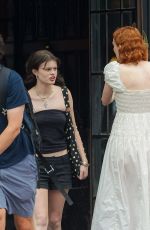 KAREN ELSON Out with Her Daughter SCARLETT TERESA WHITE and ex Jack White in New York 08/19/2024