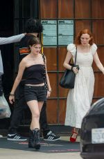 KAREN ELSON Out with Her Daughter SCARLETT TERESA WHITE and ex Jack White in New York 08/19/2024