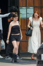 KAREN ELSON Out with Her Daughter SCARLETT TERESA WHITE and ex Jack White in New York 08/19/2024
