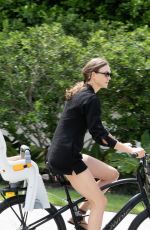KARLIE KLOSS Out for Bike Ride in Miami Beach 08/27/2024