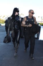 KAT VON D Arrives at Prayers Birthday Concert for Her Husband Rafael Reyes in Hollywood 08/02/2024
