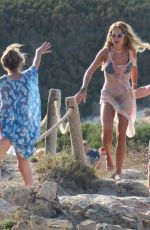 KATE and LILA GRACE MOSS and RITA ORA in Bikinis Out in Formentera 08/04/2024
