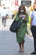 KATE GARRAWAY Wearing a Face Mask Arrives at Global Radio in London 08/16/2024