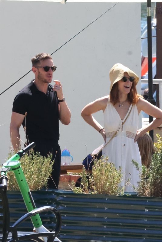 KATE MARA and Jamie Bell at a Fun Family Day at a Park in Los Angeles 08/18/2024