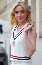 KATHRYN NEWTON Arrives at Her Hotel in Paris 08/09/2024