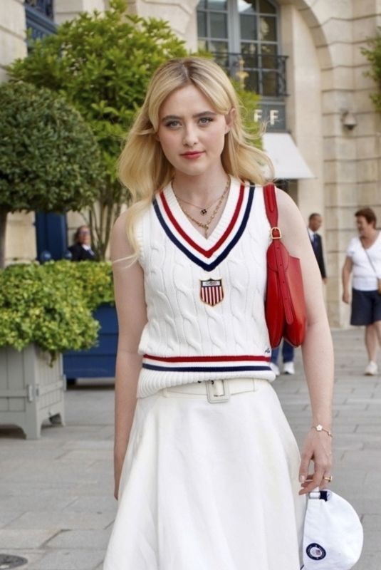 KATHRYN NEWTON Arrives at Her Hotel in Paris 08/09/2024