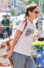 KATIE HOLMES Out Running Errands in New York 08/16/2024