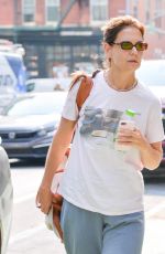 KATIE HOLMES Out Running Errands in New York 08/16/2024
