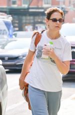 KATIE HOLMES Out Running Errands in New York 08/16/2024