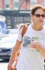 KATIE HOLMES Out Running Errands in New York 08/16/2024