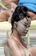 KATIE PRICE in Bikini at a Pool in Turkey 08/03/2024