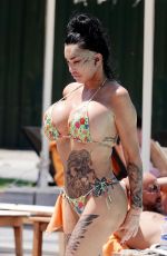 KATIE PRICE in Bikini at a Pool in Turkey 08/03/2024