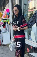 KATIE PRICE Out with Her Mum Amy Price in London 08/27/2024
