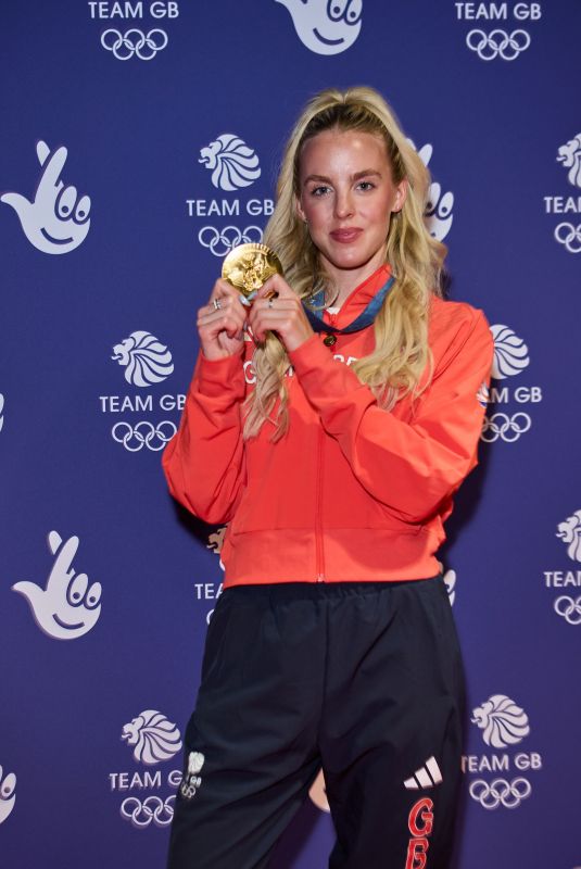 KEELY HODGKINSON at Team GB Homecoming Event at AO Arena in Manchester 08/17/2024