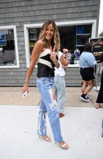 KELLY BENSIMON Arrives at The Talk House in Amagansett for Jelly Roll Concert in The Hamptons 08/17/2024