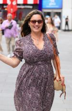KELLY BROOK Arrives at Heart Radio in London 08/06/2024