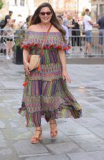 KELLY BROOK Arrives at Heart Radio in London 08/13/2024