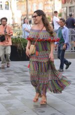 KELLY BROOK Arrives at Heart Radio in London 08/13/2024