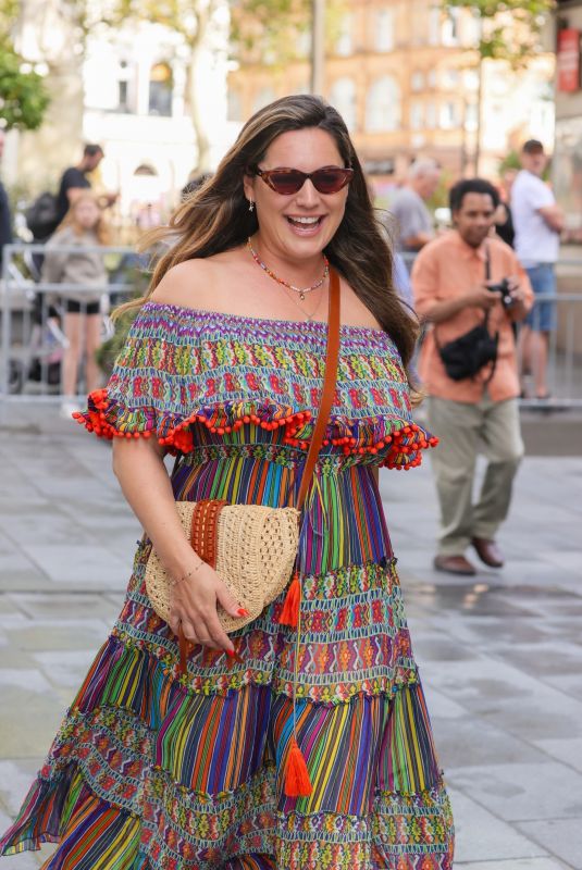 KELLY BROOK Arrives at Heart Radio in London 08/13/2024