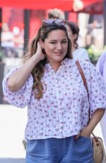 KELLY BROOK Arrives at Heart Radio Studios in London 08/15/2024