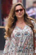 KELLY BROOK in a Floral Skirt at Heart Radio in London 08/14/2024