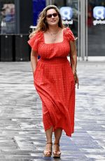 KELLY BROOK Leaves Heart Breakfast Show in London 08/05/2024