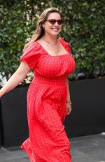 KELLY BROOK Leaves Heart Breakfast Show in London 08/05/2024