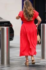 KELLY BROOK Leaves Heart Breakfast Show in London 08/05/2024