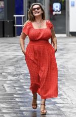 KELLY BROOK Leaves Heart Breakfast Show in London 08/05/2024