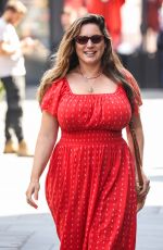 KELLY BROOK Leaves Her Heart FM Show at Global Radio Studios in London 08/16/2024