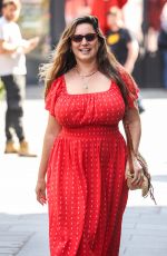 KELLY BROOK Leaves Her Heart FM Show at Global Radio Studios in London 08/16/2024