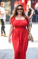 KELLY BROOK Leaves Her Heart FM Show at Global Radio Studios in London 08/16/2024